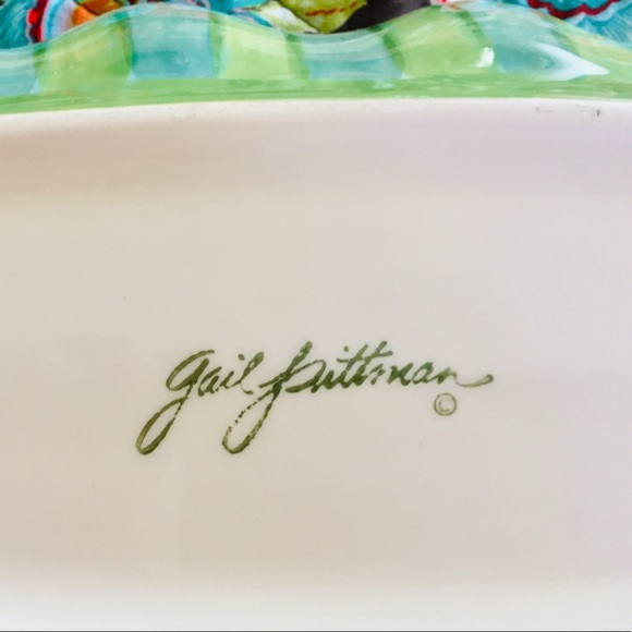 SLAH Provence Ruffled Bowl Artist Gail Pittman EUC - Picture 2 of 4